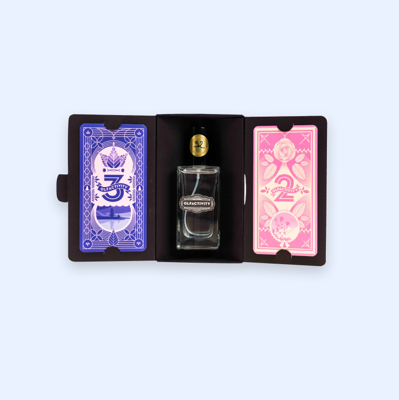 Flacon de 50 ml de deux senteurs mélangées, créé grâce au mix & match d'Olfactivity